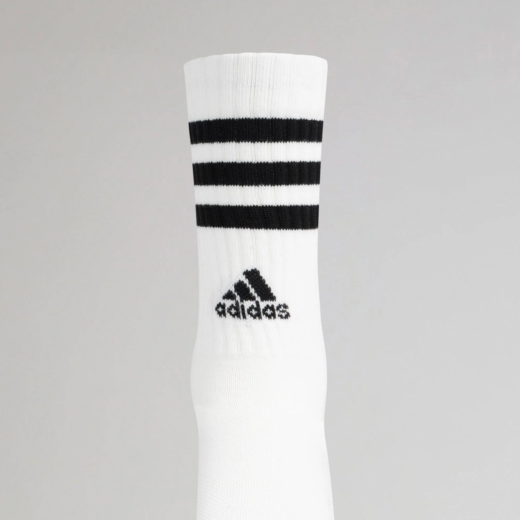 Adidas 3-Stripes Cushioned Crew Socks White 2 Pairs - Image 3