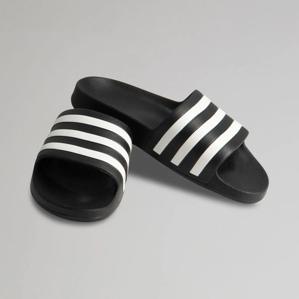 adidas Black and White Slider - Image 3