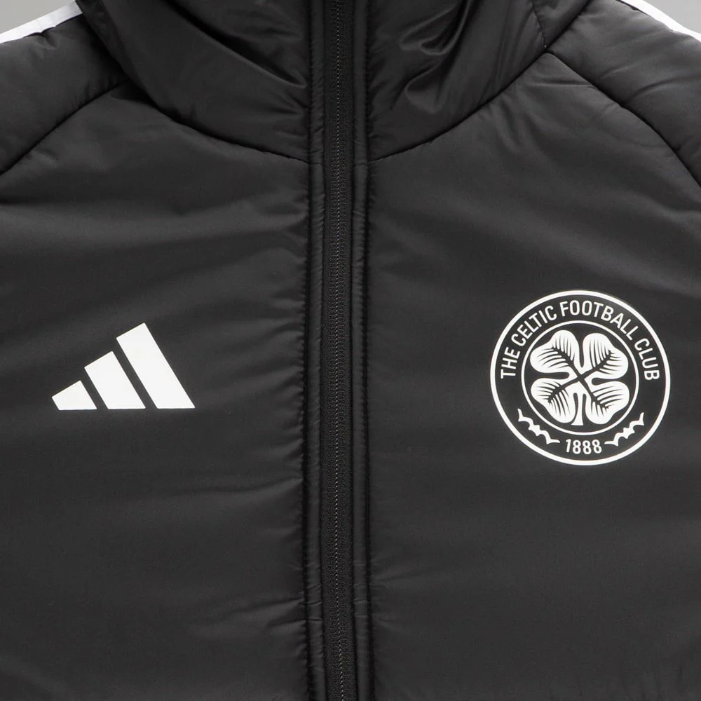 adidas Celtic 2024/25 Black Long Coat - Image 5