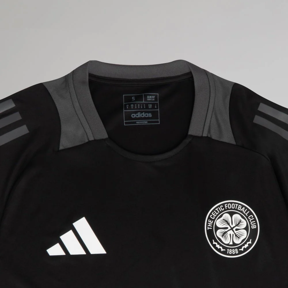 adidas Celtic 2024/25 Black Training Jersey - Image 4