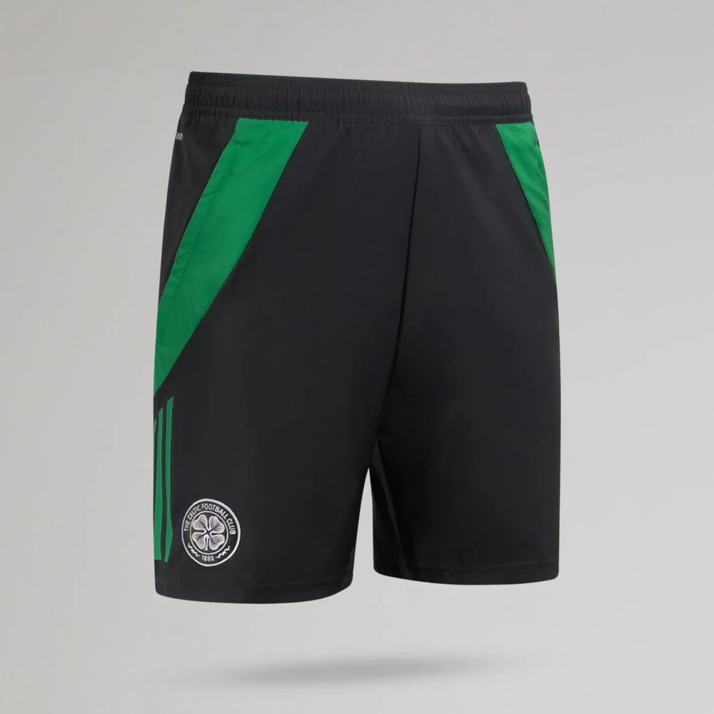 adidas Celtic 2024/25 Grey Downtime Shorts - Image 4