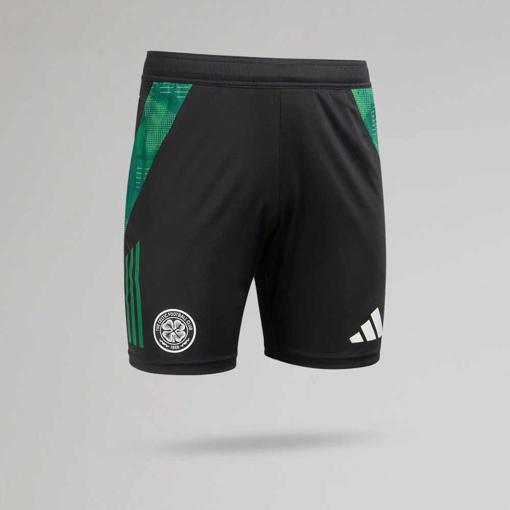 adidas Celtic 2024/25 Junior Grey Training Shorts - Image 3