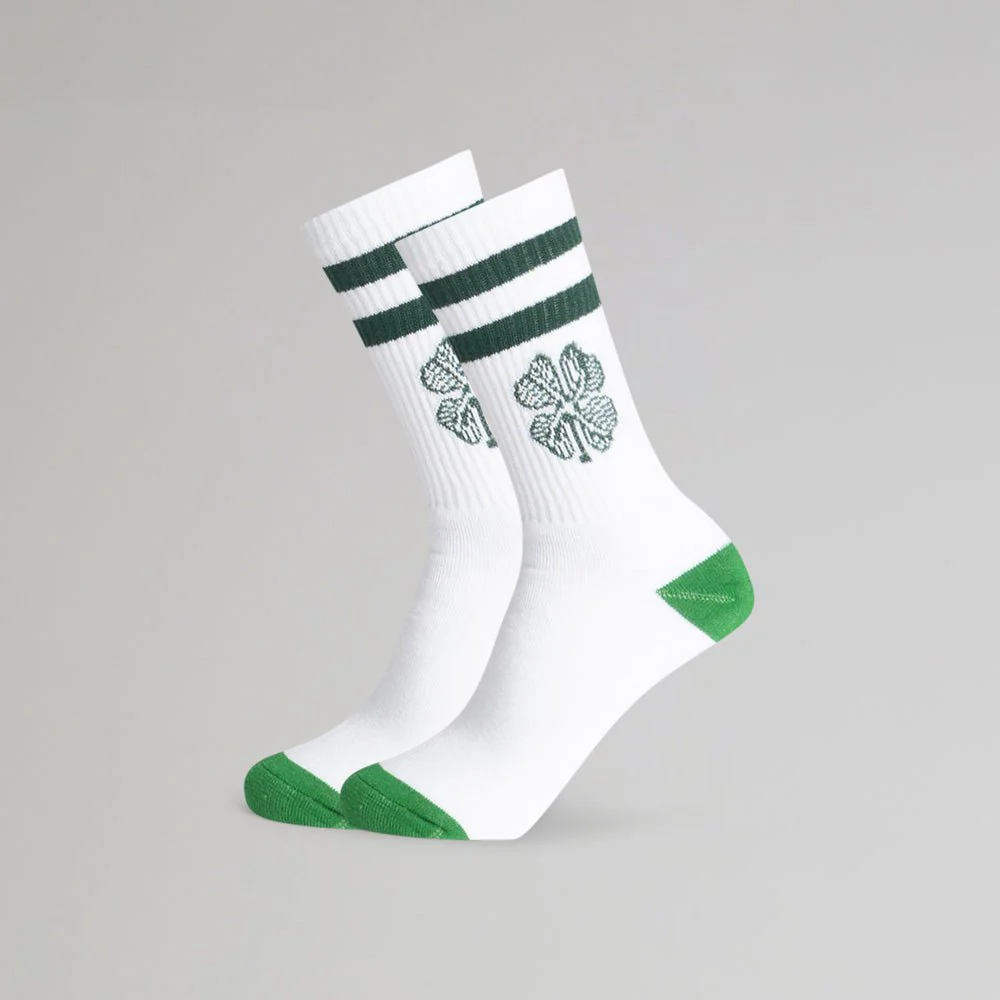Celtic Junior 2 Pack Clover Crew Socks - Image 3