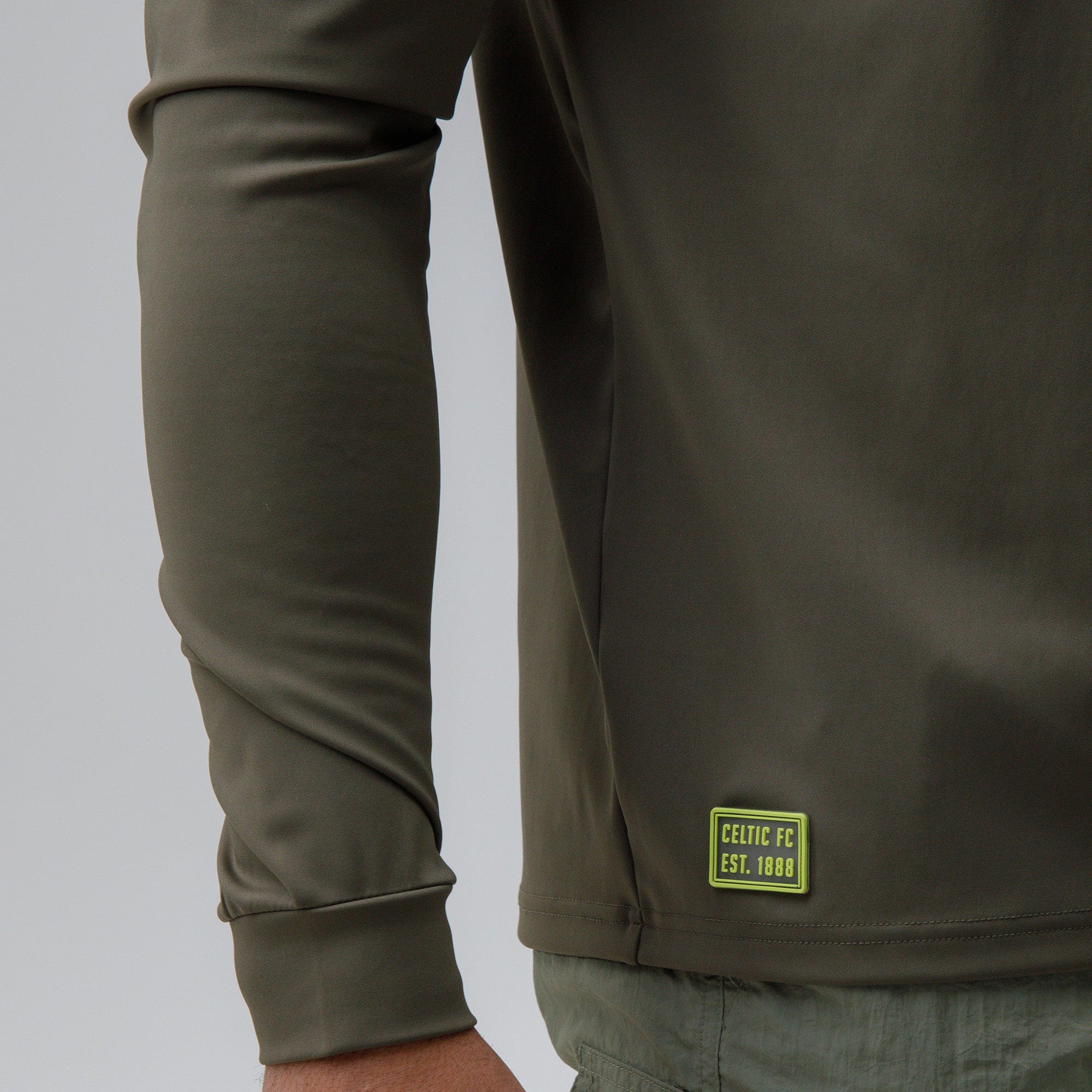 Celtic Crest Men's Khaki Quarter Zip - Image 5