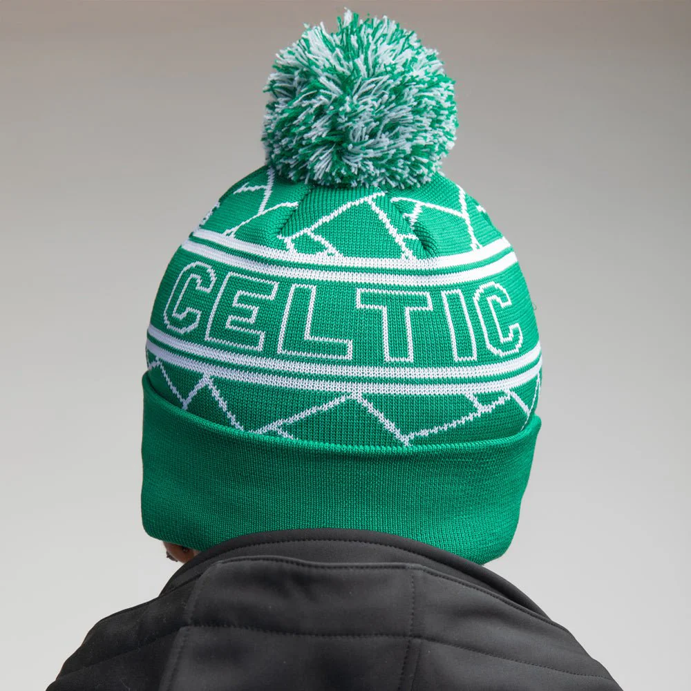 Celtic Green Pom Pom New Era Beanie - Image 3