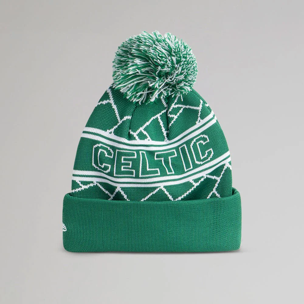 Celtic Green Pom Pom New Era Beanie - Image 5