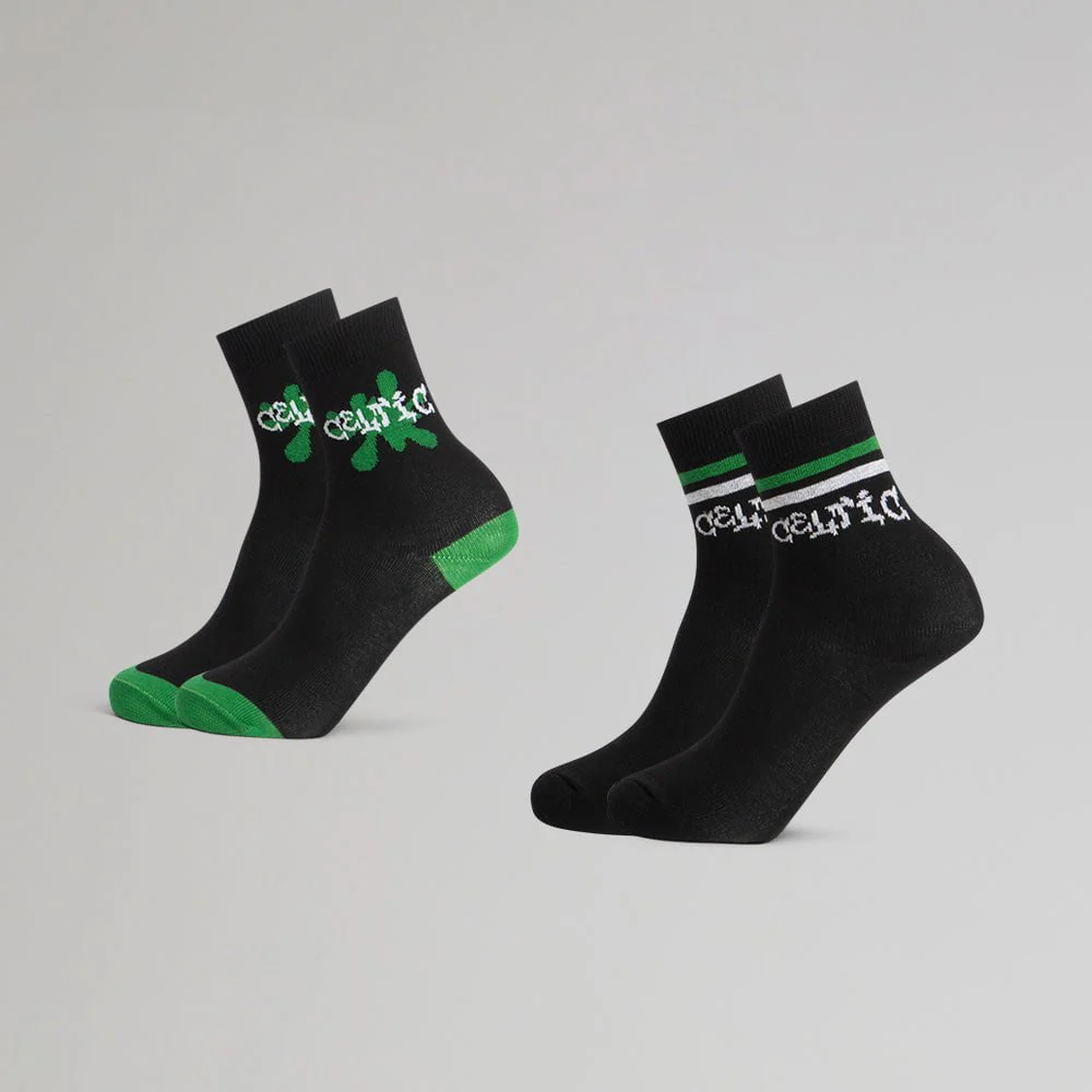 Celtic Junior 2 Pack Text Socks - Image 6