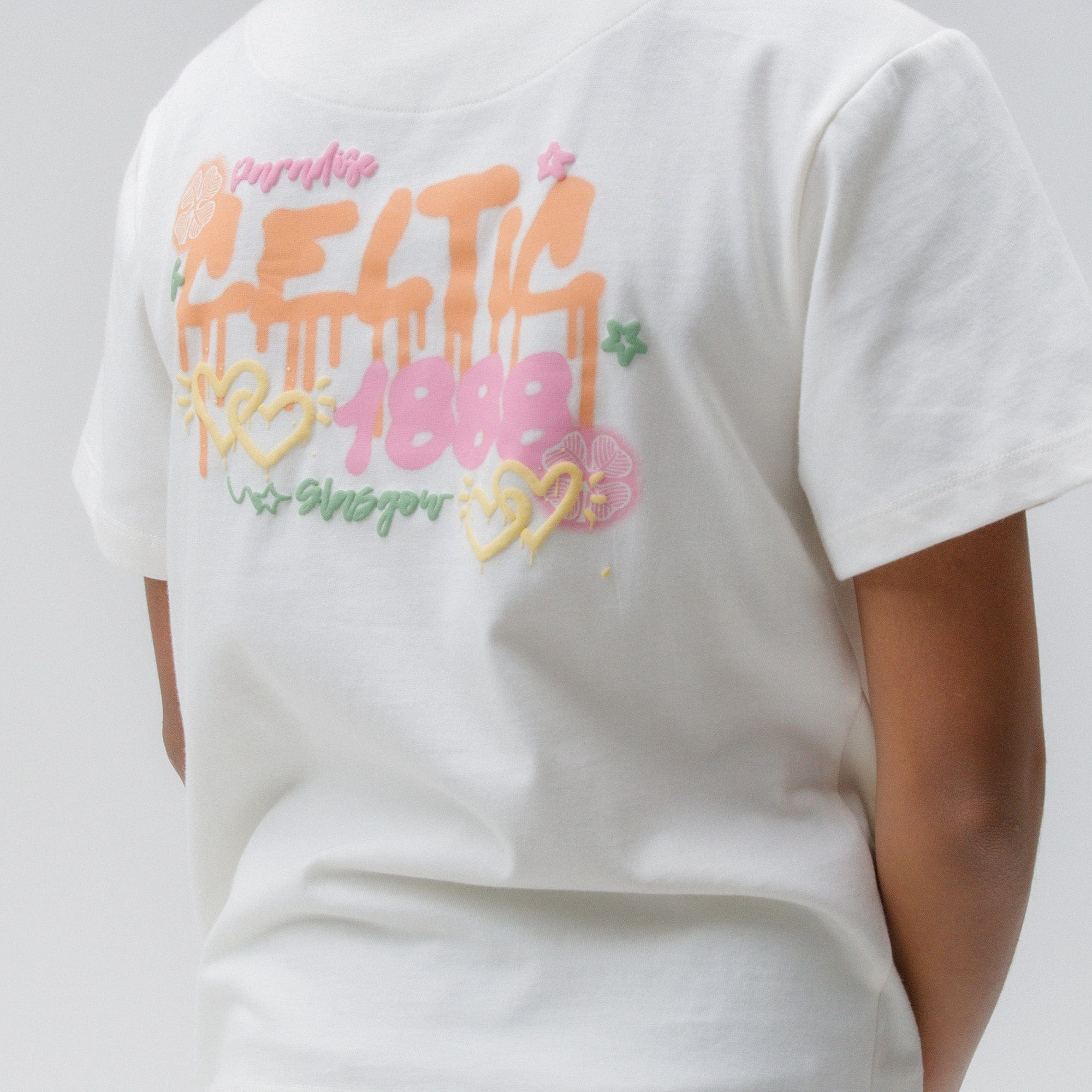 Celtic Junior Back Print White T-Shirt - Image 4