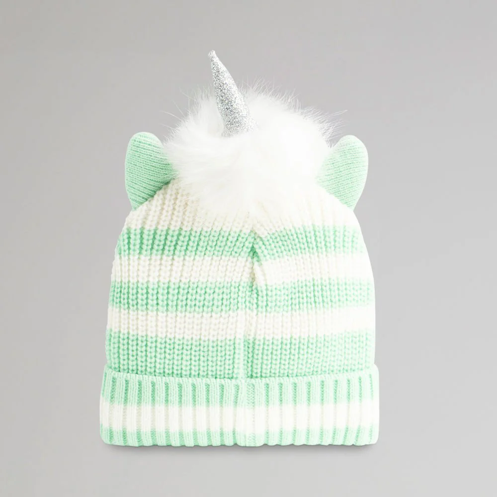 Celtic Junior Hooped Unicorn Beanie - Image 3