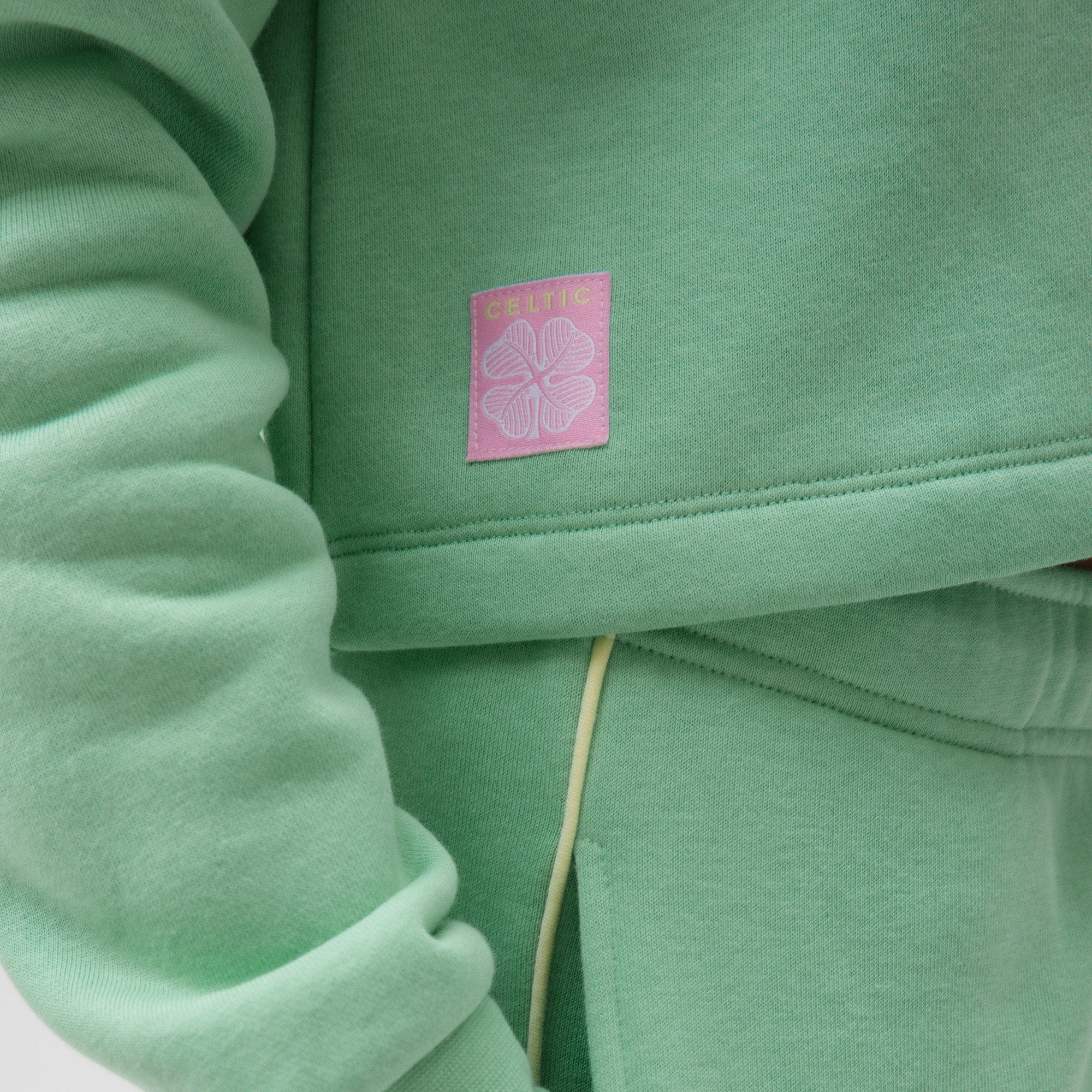 Celtic Junior Paradise Print Green Hoodie - Image 4