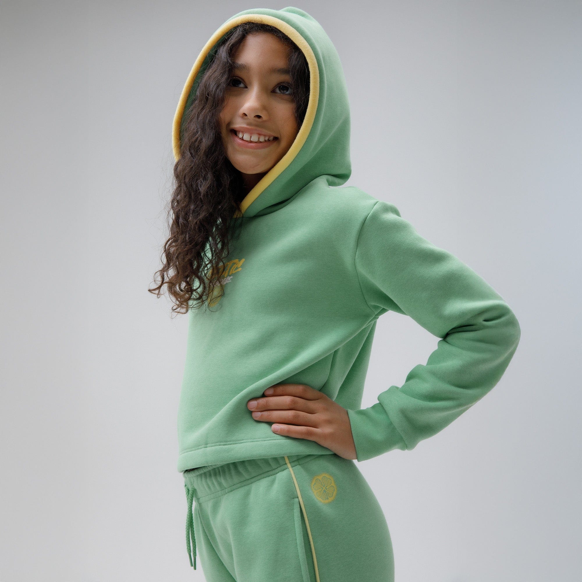 Celtic Junior Paradise Print Green Hoodie - Image 5