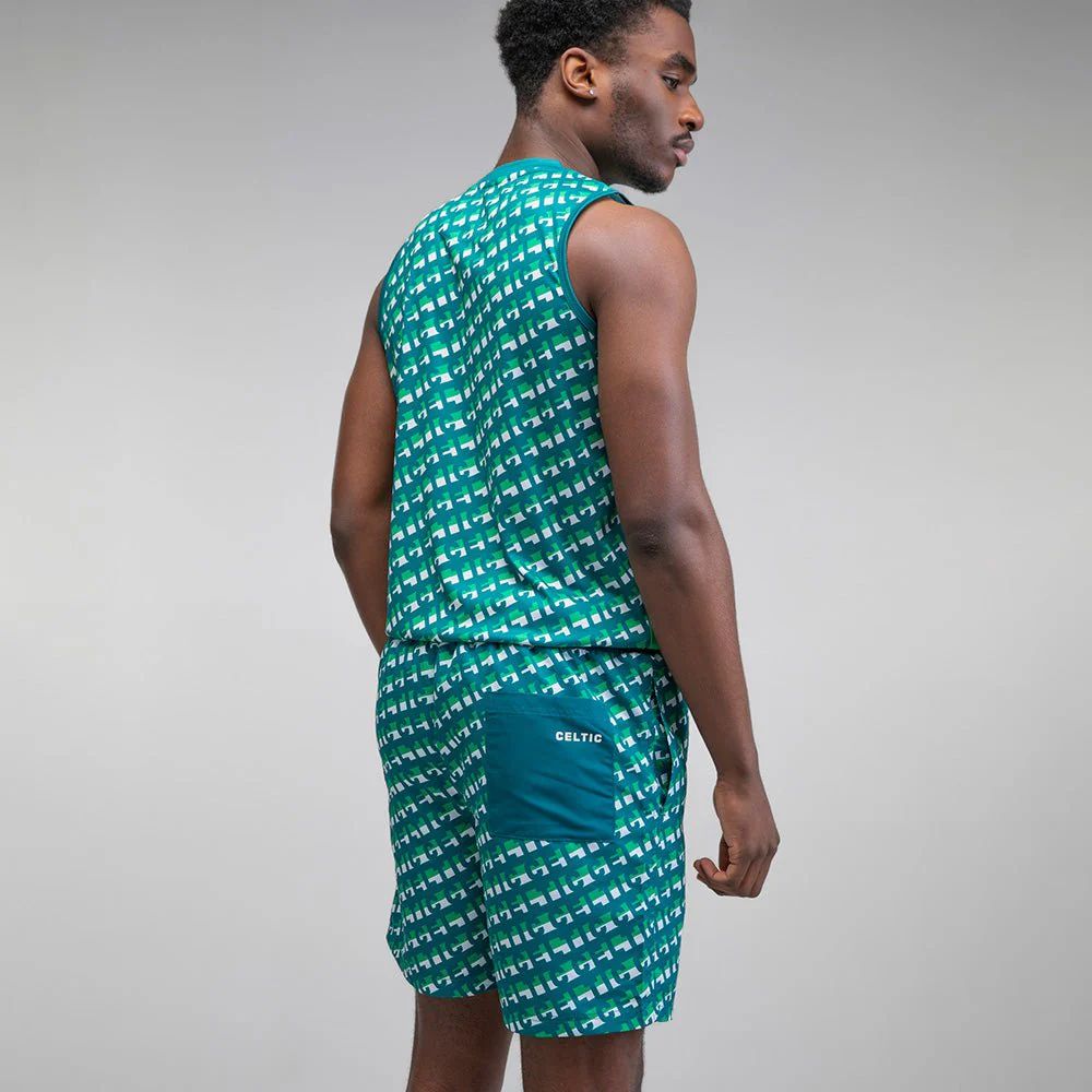 Celtic Text Pattern Swim Shorts - Image 3