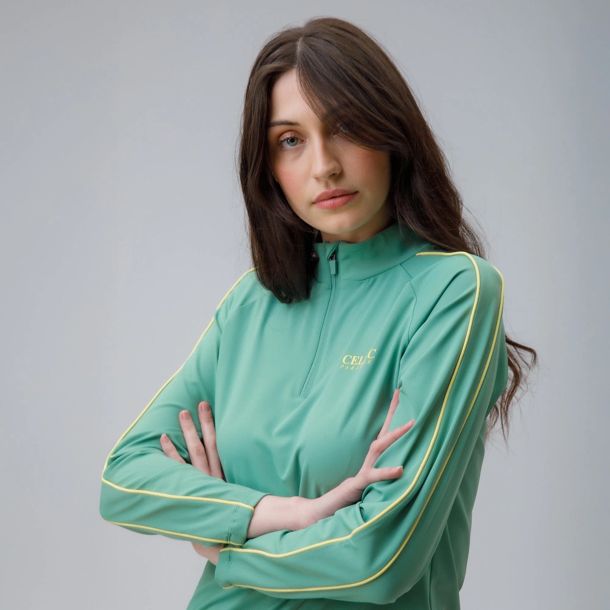 Celtic Women's Green Quarter Zip - Image 4