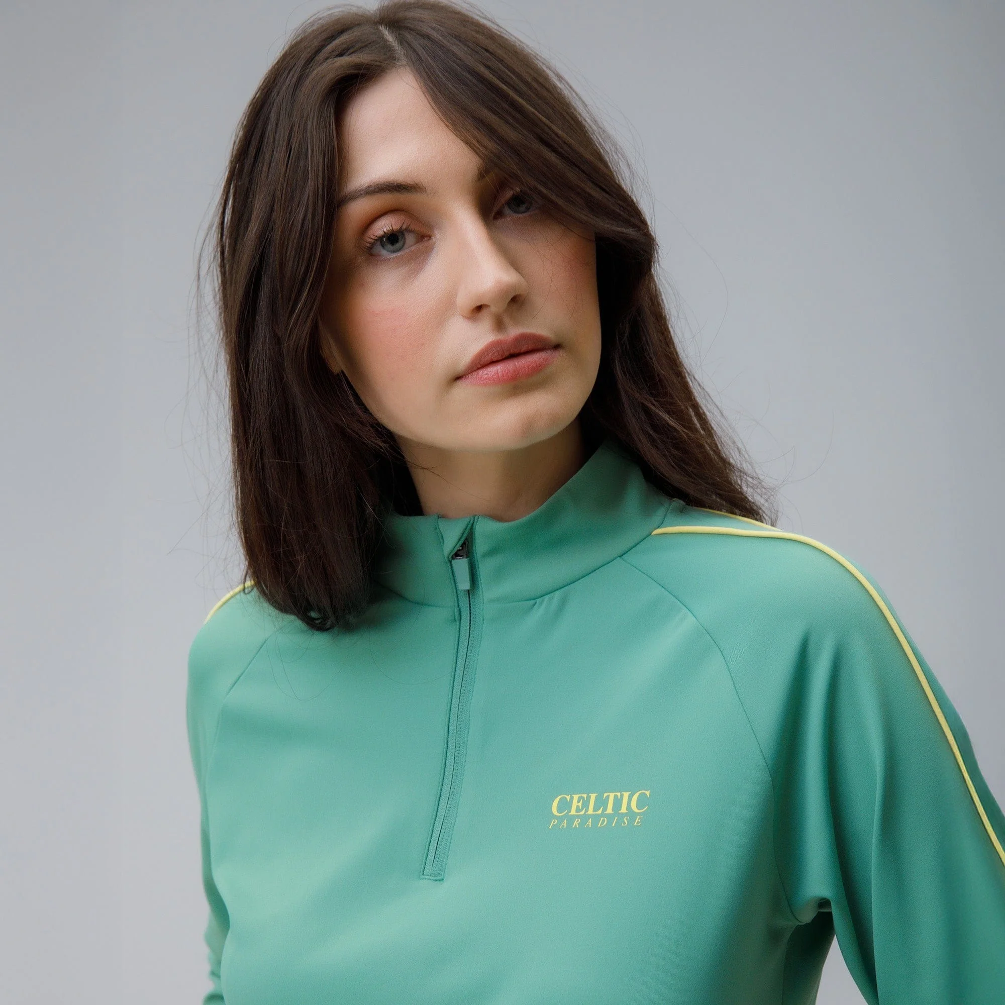 Celtic Women's Green Quarter Zip - Image 5