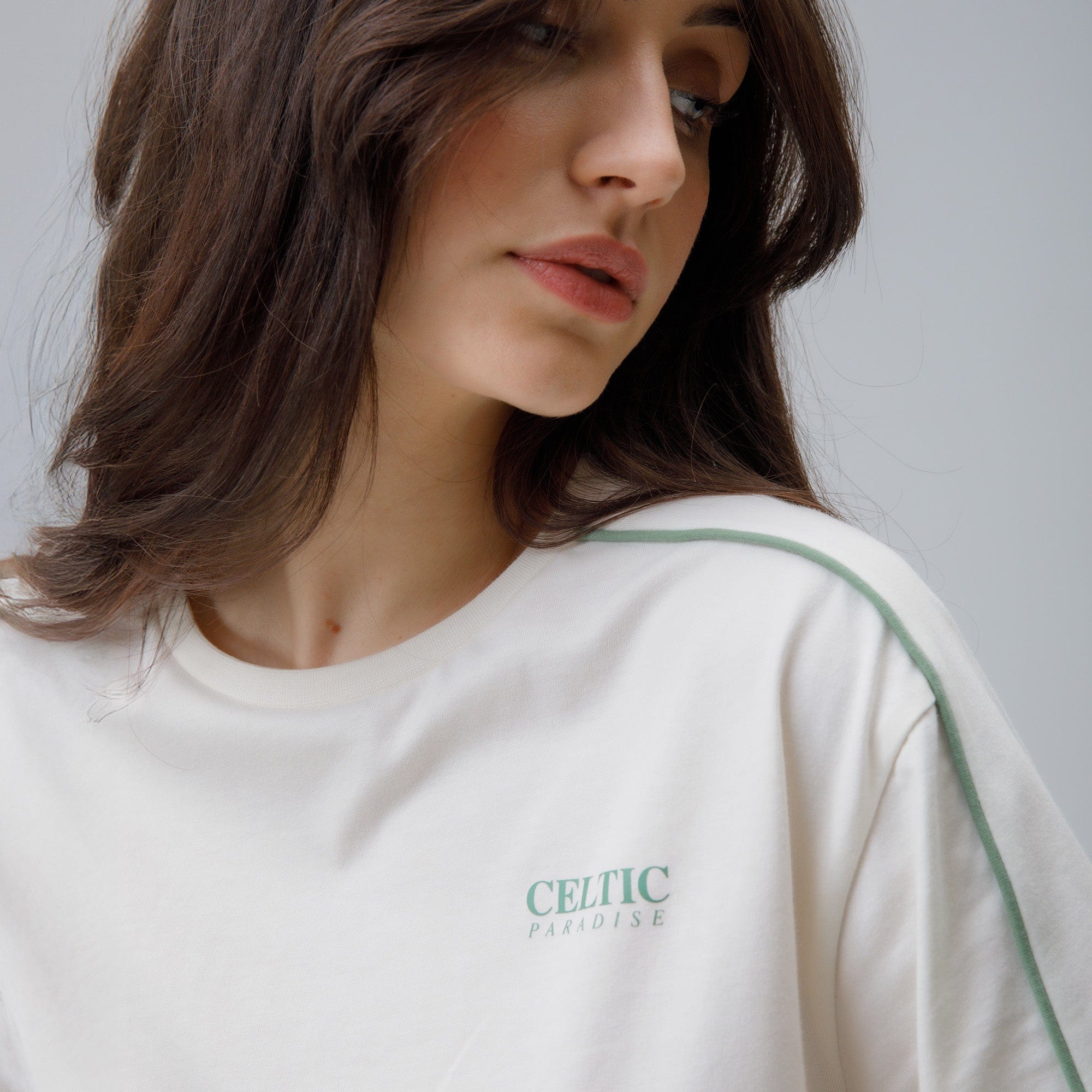 Celtic Women's Oversized White T-Shirt - Image 4